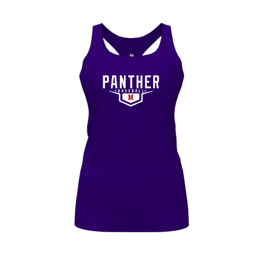 [FT0TRBPP-FYS-LOGO1] Decker Racerback Tank Top (Female Youth S, Purple, Logo 1)