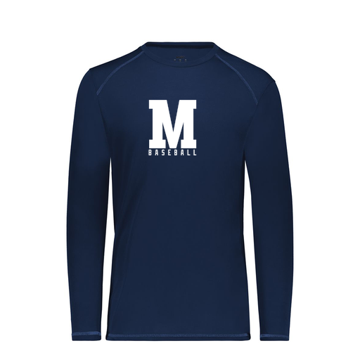 [6845.065.S-LOGO2] Men's SoftTouch Long Sleeve (Adult S, Navy, Logo 2)