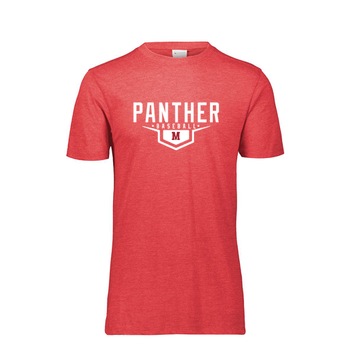 [FTSCUBRD-YS-LOGO1] Decker Youth Tri-Blend T-Shirt - Short Sleeve (Youth S, Red, Logo 1)