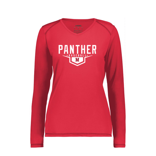 [6847.083.XS-LOGO1] Women's SoftTouch Long Sleeve (Female Adult XS, Red, Logo 1)