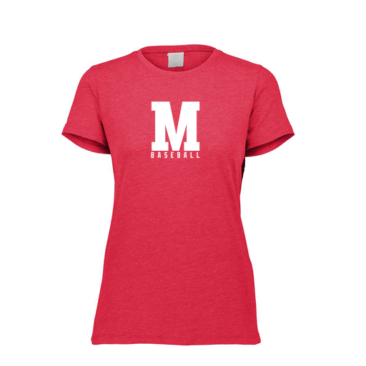 [FTSCUBRD-FAXS-LOGO2] Decker Women's Tri-Blend T-Shirt - Short Sleeve (Female Adult XS, Red, Logo 2)