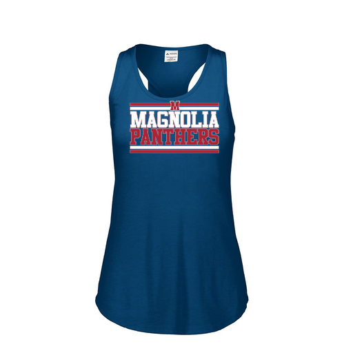[3078.U22.S-LOGO3] Ladies Tri Blend Tank Top (Female Adult S, Navy, Logo 3)