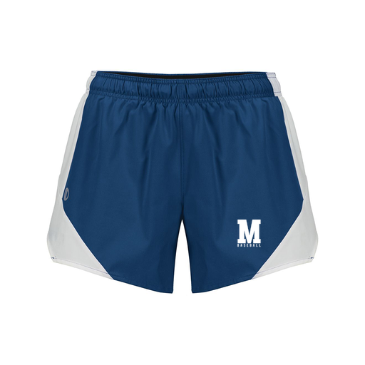 [229489.H03.S-LOGO2] Girls Olympus Shorts (Female Youth S, Navy, Logo 2)