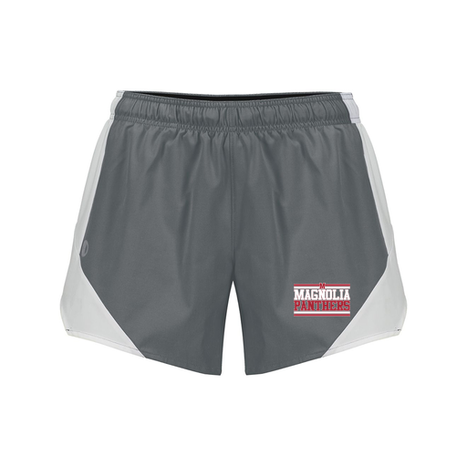 [229489.R04.S-LOGO3] Girls Olympus Shorts (Female Youth S, Gray, Logo 3)
