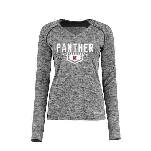 [222770.K94.XS-LOGO1] Ladies Electric Long Sleeve Shirt (Female Adult XS, Black, Logo 1)