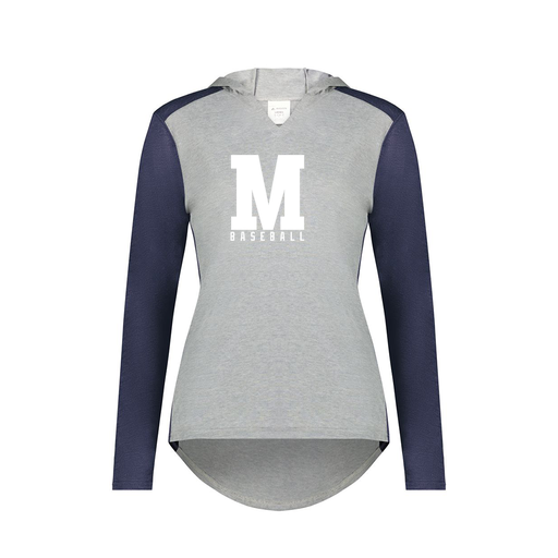 [6902.29V.XS-LOGO2] Ladies Vintage Hoodie (Female Adult XS, Navy, Logo 2)