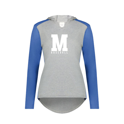 [6902.28V.XS-LOGO2] Ladies Vintage Hoodie (Female Adult XS, Royal, Logo 2)