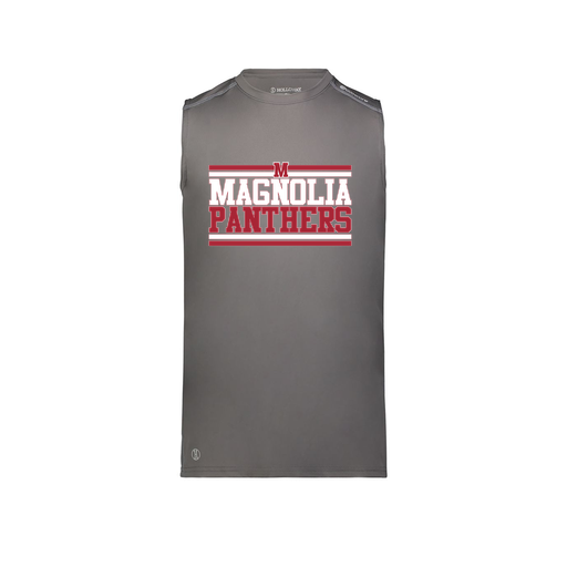 [222593.98D.S-LOGO3] Men's CoolDry TankTop (Adult S, Gray, Logo 3)