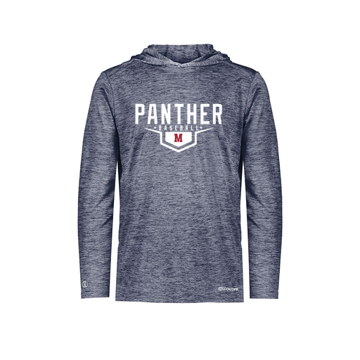 [FOLHCGNV-AS-LOGO1] Decker Men's Charge Hoodie (Adult S, Navy, Logo 1)