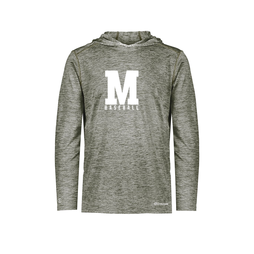 [FOLHCGGY-AS-LOGO2] Decker Men's Charge Hoodie (Adult S, Gray, Logo 2)