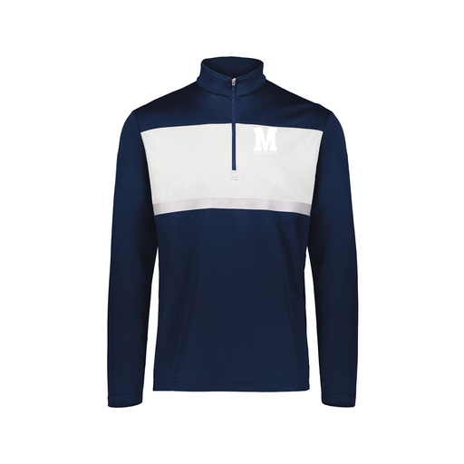 [222691.301.S-LOGO2] Youth Bold 1/4 Zip Pullover (Youth S, Navy, Logo 2)