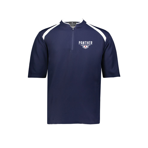 [229681-YS-NVY-LOGO1] Youth Dugout Short Sleeve Pullover (Youth S, Navy, Logo 1)