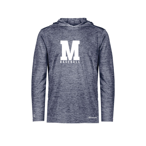 [FOLHCGNV-YS-LOGO2] Decker Youth Charge Hoodie (Youth S, Navy, Logo 2)