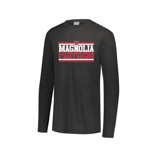 [FTLCUBBK-AXS-LOGO3] Decker Men's Tri-Blend T-Shirt - Long Sleeve (Adult XS, Black, Logo 3)