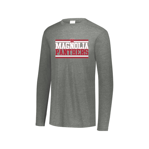 [FTLCUBGY-AXS-LOGO3] Decker Men's Tri-Blend T-Shirt - Long Sleeve (Adult XS, Gray, Logo 3)