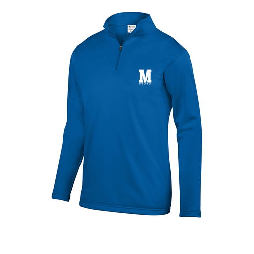 [FOLQFFRY-AS-LOGO2] Decker Men's FlexFleece 1/4 Zip (Adult S, Royal, Logo 2)