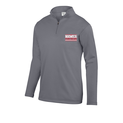 [FOLQFFGY-AS-LOGO3] Decker Men's FlexFleece 1/4 Zip (Adult S, Gray, Logo 3)
