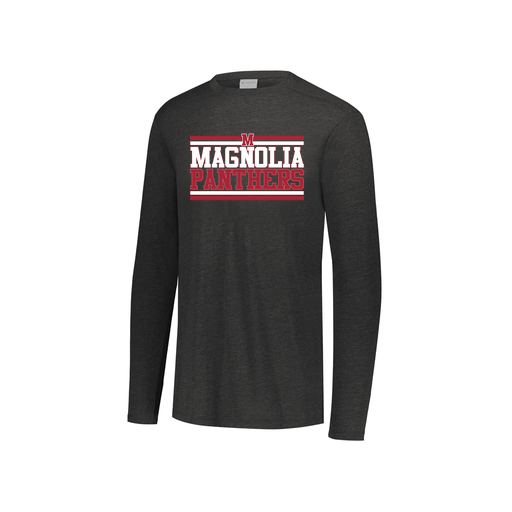 [FTLCUBBK-YS-LOGO3] Decker Youth Tri-Blend T-Shirt - Long Sleeve (Youth S, Black, Logo 3)