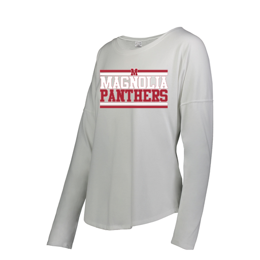 [FTLCUBWH-FAS-LOGO3] Decker Women's Tri-Blend T-Shirt - Long Sleeve (Female Adult S, White, Logo 3)